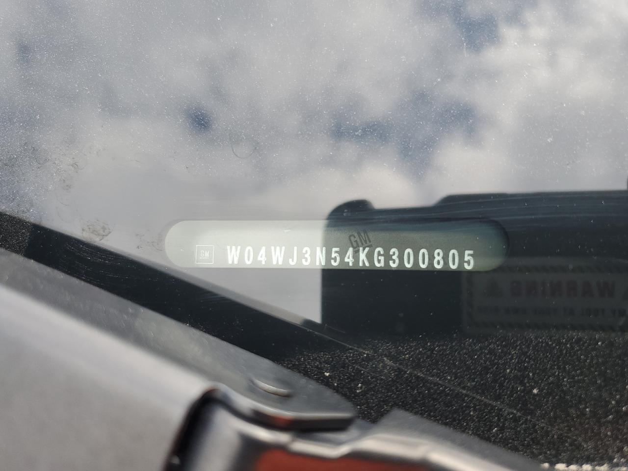 2019 Buick Cascada Sport Touring VIN: W04WJ3N54KG300805 Lot: 71906635