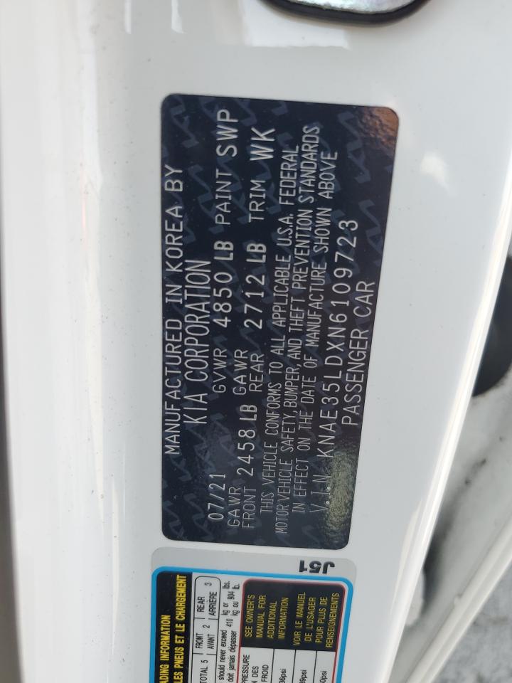 2022 Kia Stinger Gt Line VIN: KNAE35LDXN6109723 Lot: 80145975