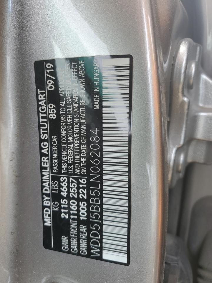 2020 Mercedes-Benz Cla Amg 35 4Matic VIN: WDD5J5BB5LN062084 Lot: 83839935