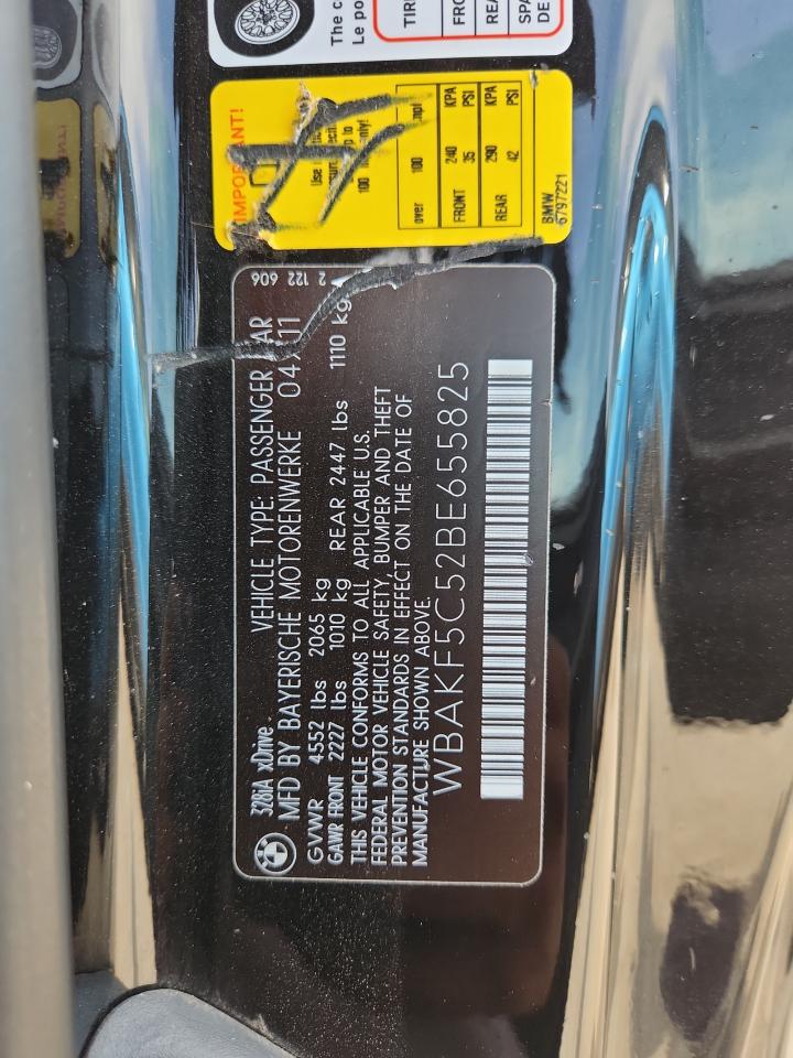 2011 BMW 328 Xi Sulev VIN: WBAKF5C52BE655825 Lot: 80733355