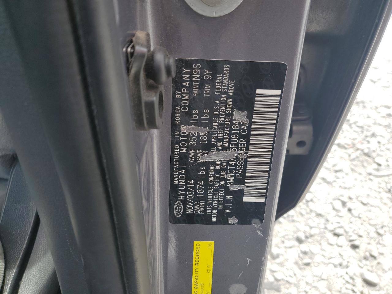 2015 Hyundai Accent Gls VIN: KMHCT4AE5FU818486 Lot: 80370725