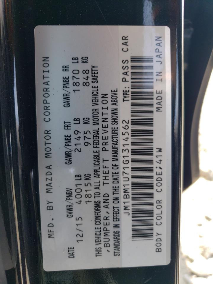 2016 Mazda 3 Sport VIN: JM1BM1U71G1314562 Lot: 83752495