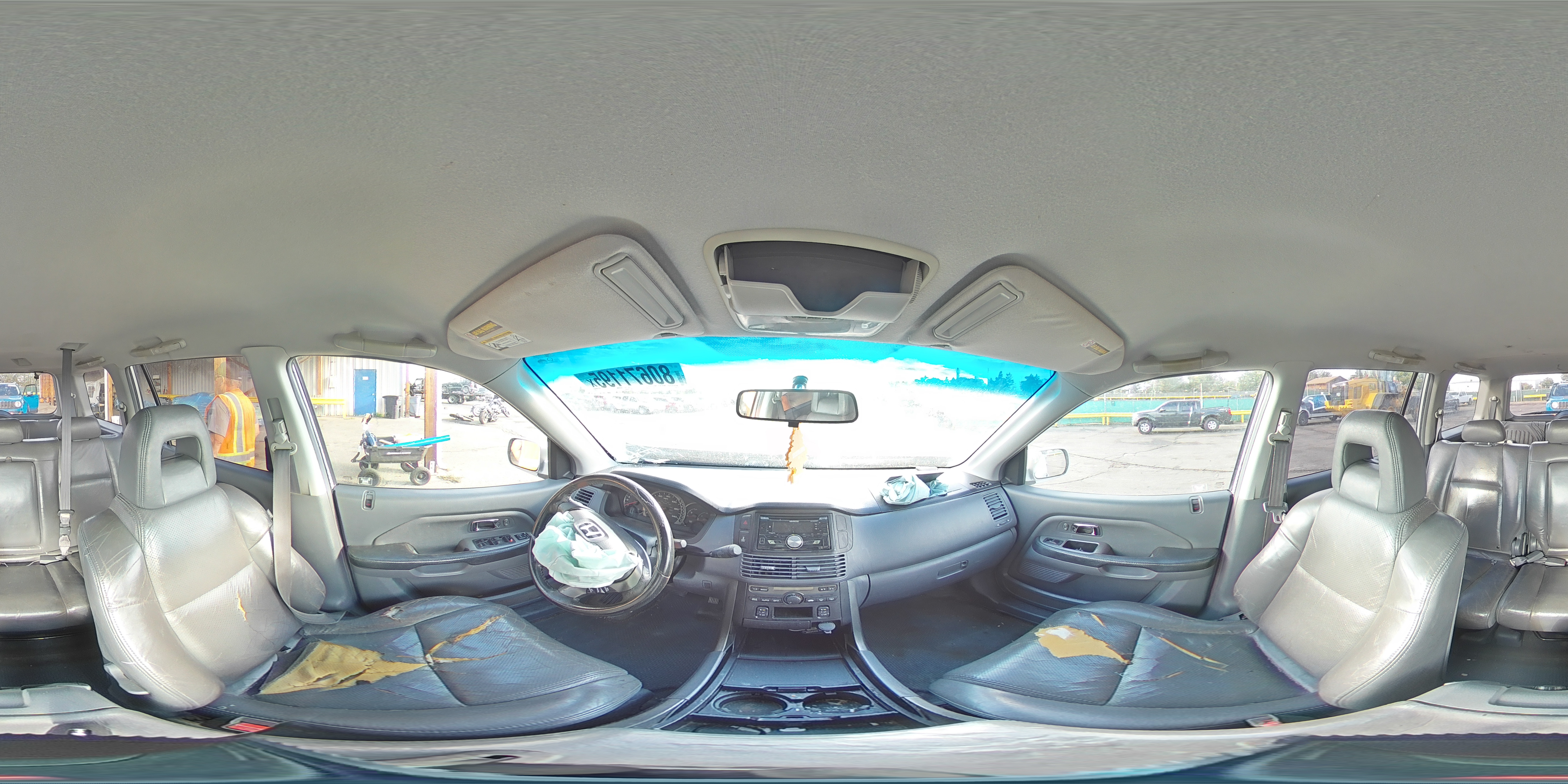 2004 Honda Pilot Exl VIN: 2HKYF18564H596859 Lot: 80671195