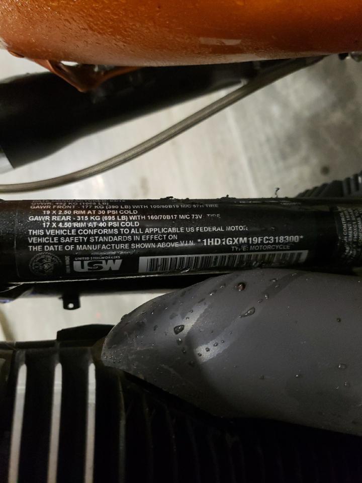 2015 Harley-Davidson Fxdb Dyna Street Bob VIN: 1HD1GXM19FC318300 Lot: 80124835