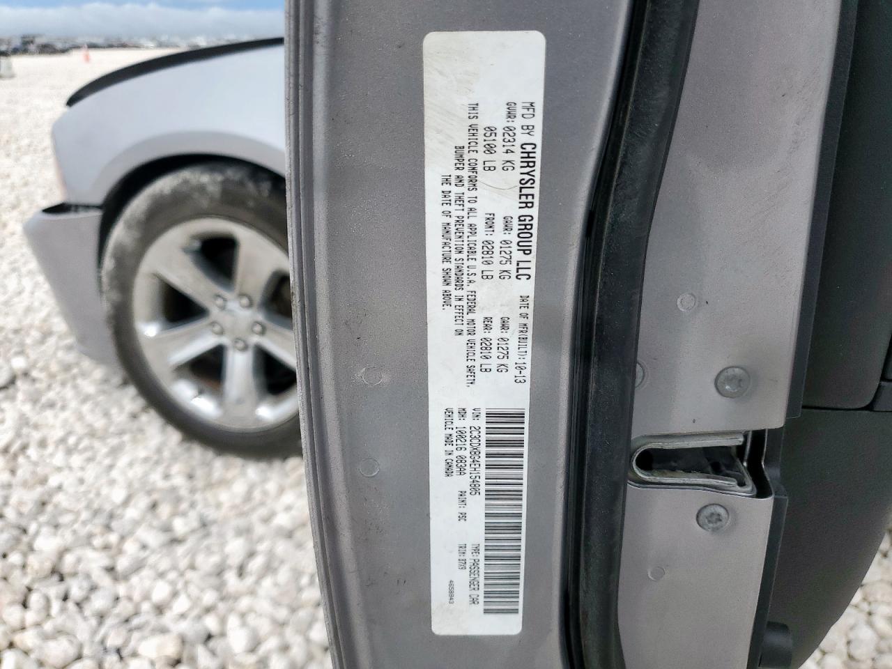 2014 Dodge Charger Se VIN: 2C3CDXBG4EH154805 Lot: 82117335