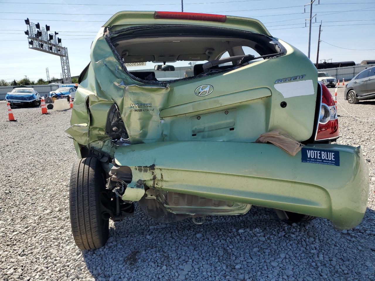 2010 Hyundai Accent Blue VIN: KMHCM3AC3AU168796 Lot: 80255565