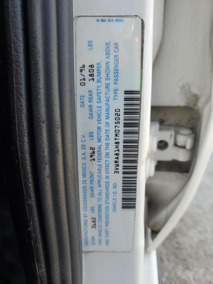 1996 Volkswagen Jetta Gl VIN: 3VWRA81H8TM075020 Lot: 81913235