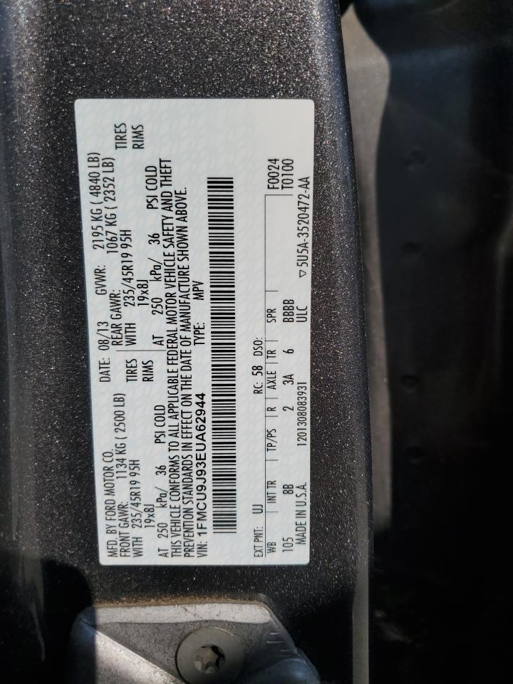 2014 Ford Escape Titanium VIN: 1FMCU9J93EUA62944 Lot: 80520385