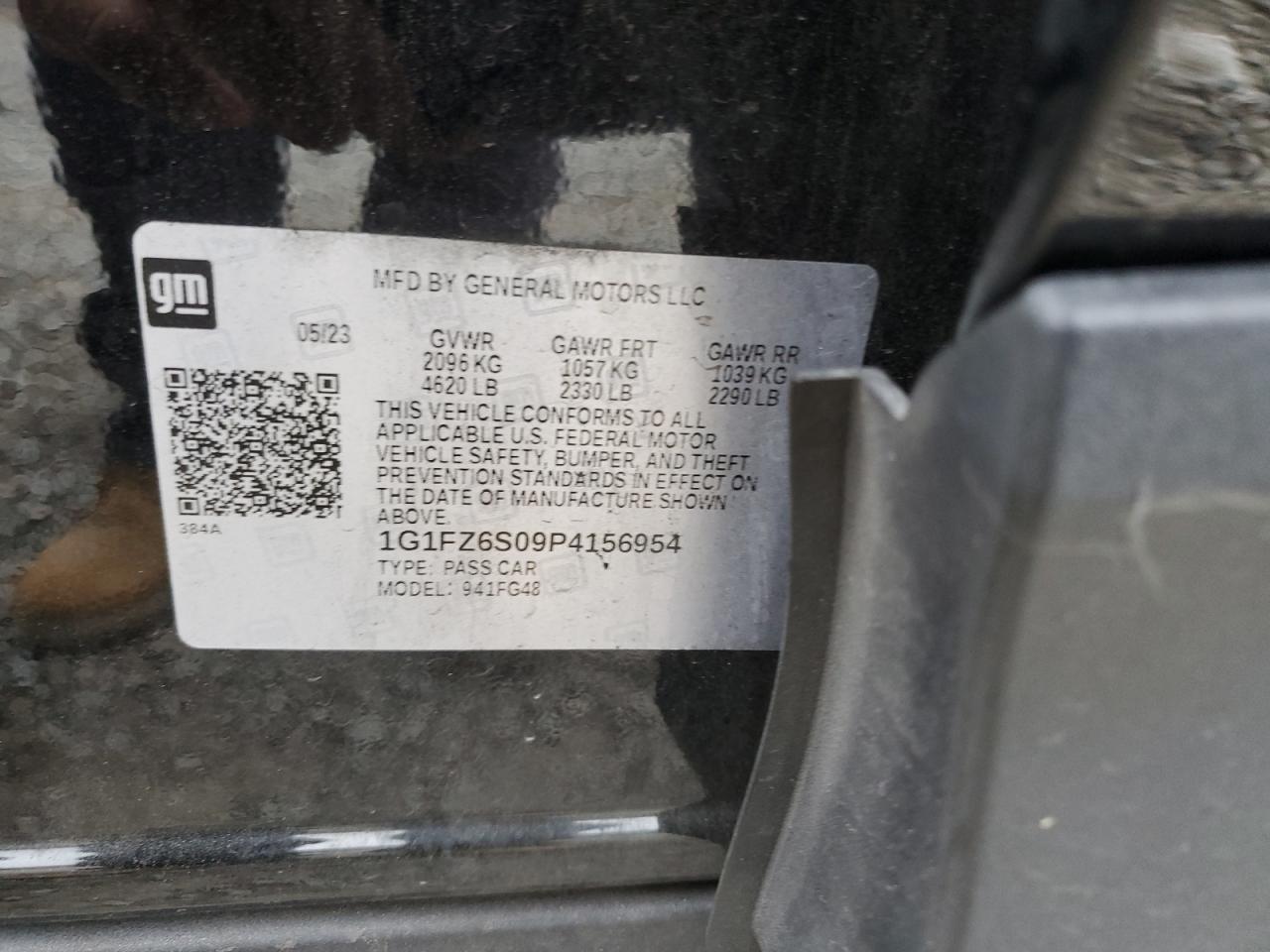 2023 Chevrolet Bolt Euv Premier VIN: 1G1FZ6S09P4156954 Lot: 82137895