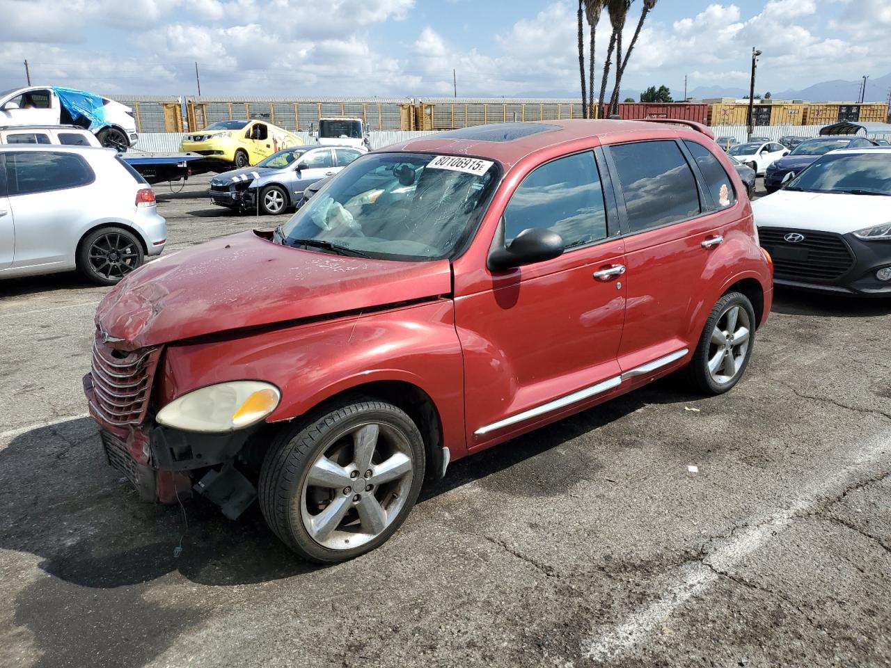 CHRYSLER PT CRUISER 2005. Lot# 80106915. VIN 3C8FY78G65T624889. Photo 1