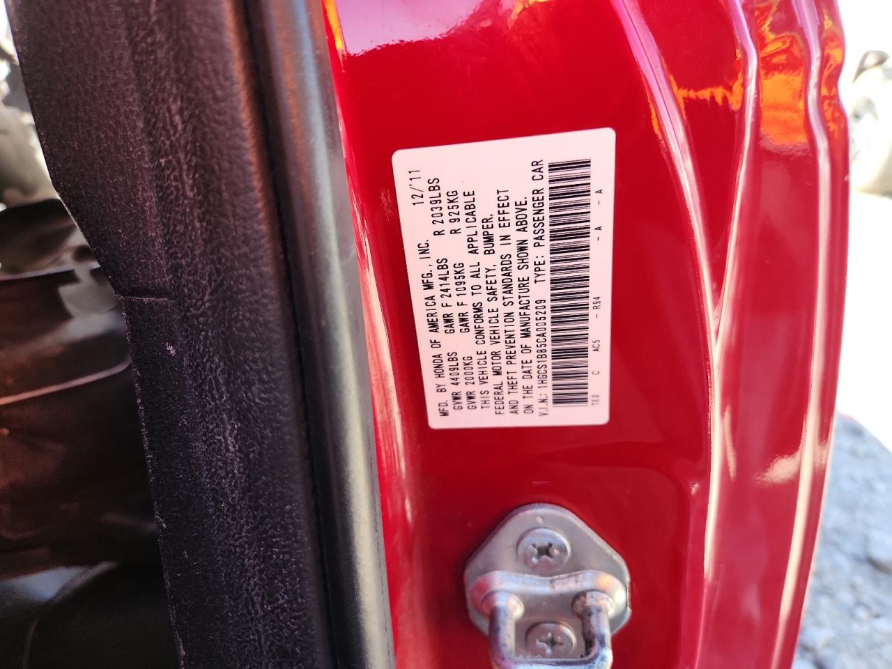 2012 Honda Accord Exl VIN: 1HGCS1B85CA005209 Lot: 81310565