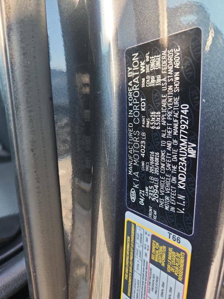 2021 Kia Soul Lx VIN: KNDJ23AUXM7792740 Lot: 80819485