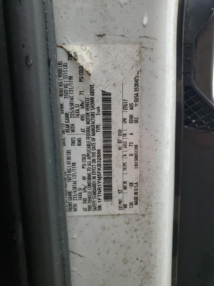 2015 Ford Transit T-250 VIN: 1FTNR1YM5FKB32886 Lot: 71045905