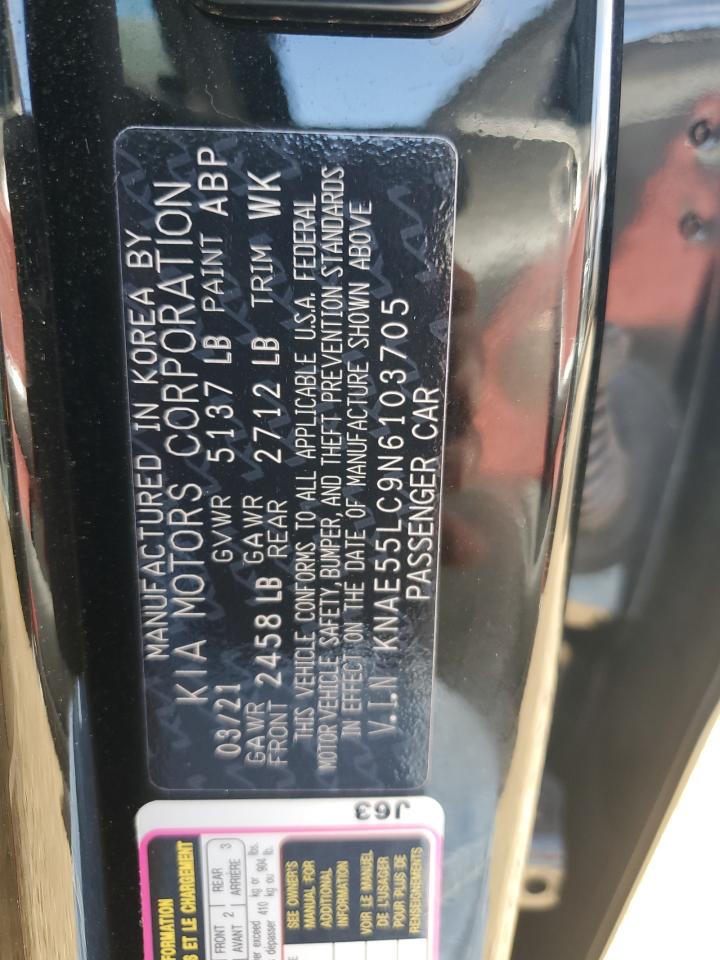 2022 Kia Stinger Gt2 VIN: KNAE55LC9N6103705 Lot: 71479385