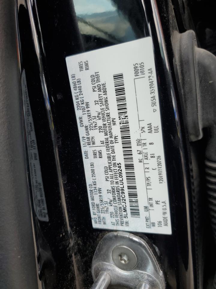 2020 Lincoln Corsair Reserve VIN: 5LMCJ2C99LUL09245 Lot: 81305195