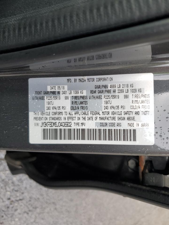 2018 Mazda Cx-5 Grand Touring VIN: JM3KFBDM6J0408902 Lot: 83926215