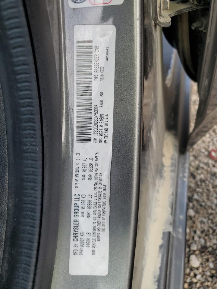 2013 Dodge Avenger Se VIN: 1C3CDZAG6DN753384 Lot: 84574745