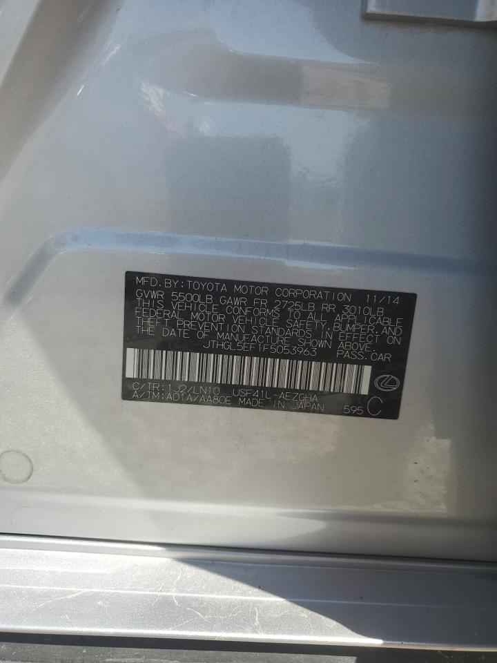 2015 Lexus Ls 460L VIN: JTHGL5EF1F5053963 Lot: 80584785