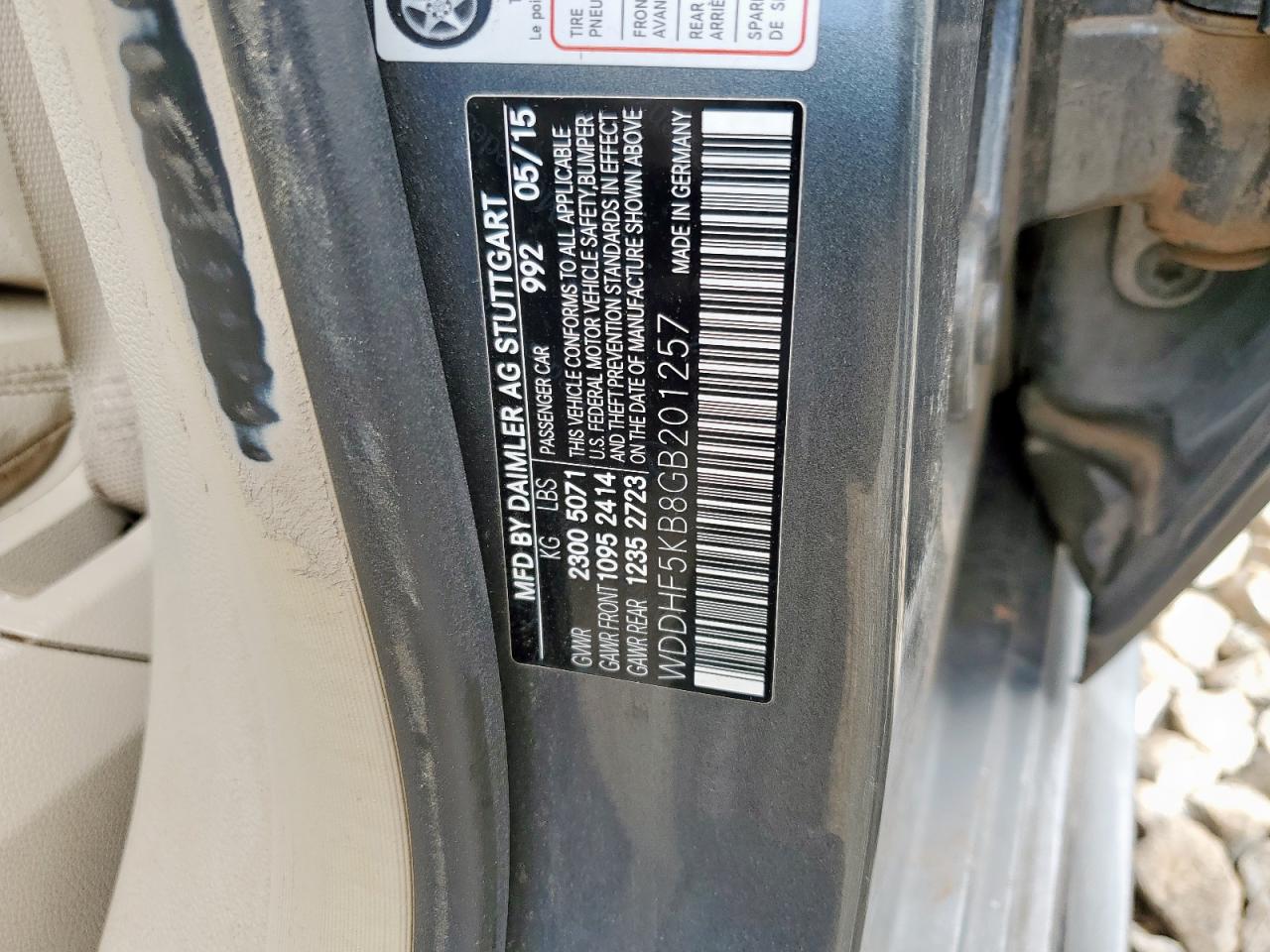 2016 Mercedes-Benz E 350 VIN: WDDHF5KB8GB201257 Lot: 81610905