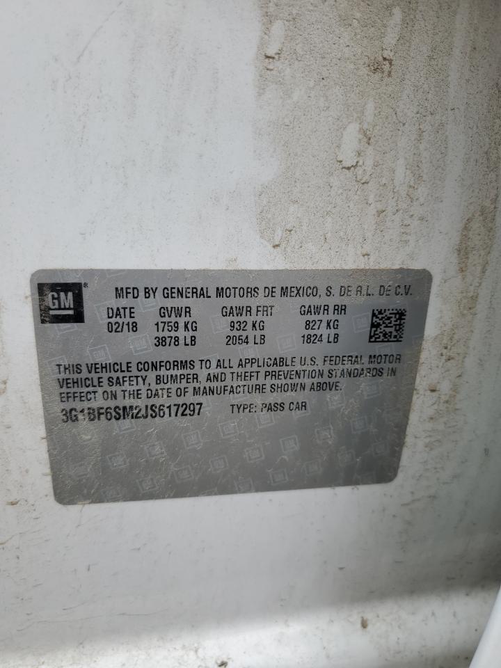 2018 Chevrolet Cruze Premier VIN: 3G1BF6SM2JS617297 Lot: 83958095