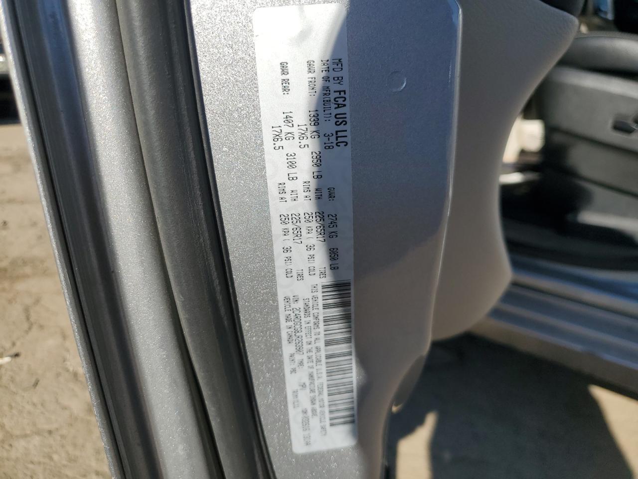 2018 Dodge Grand Caravan Sxt VIN: 2C4RDGCG8JR263907 Lot: 81619055