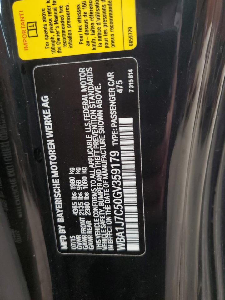 2016 BMW M235I VIN: WBA1J7C50GV359179 Lot: 81308135