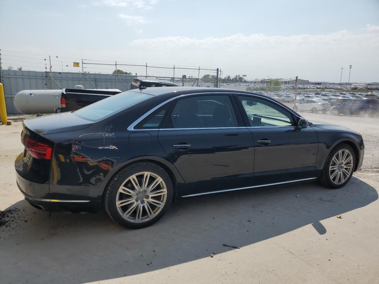 2015 Audi A8 L Quattro black null gas WAU32AFD1FN000654 photo #4