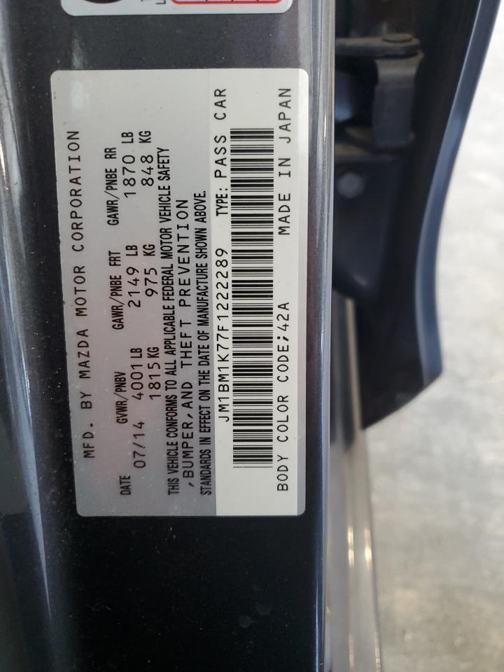 2015 Mazda 3 Sport VIN: JM1BM1K77F1222289 Lot: 81819175