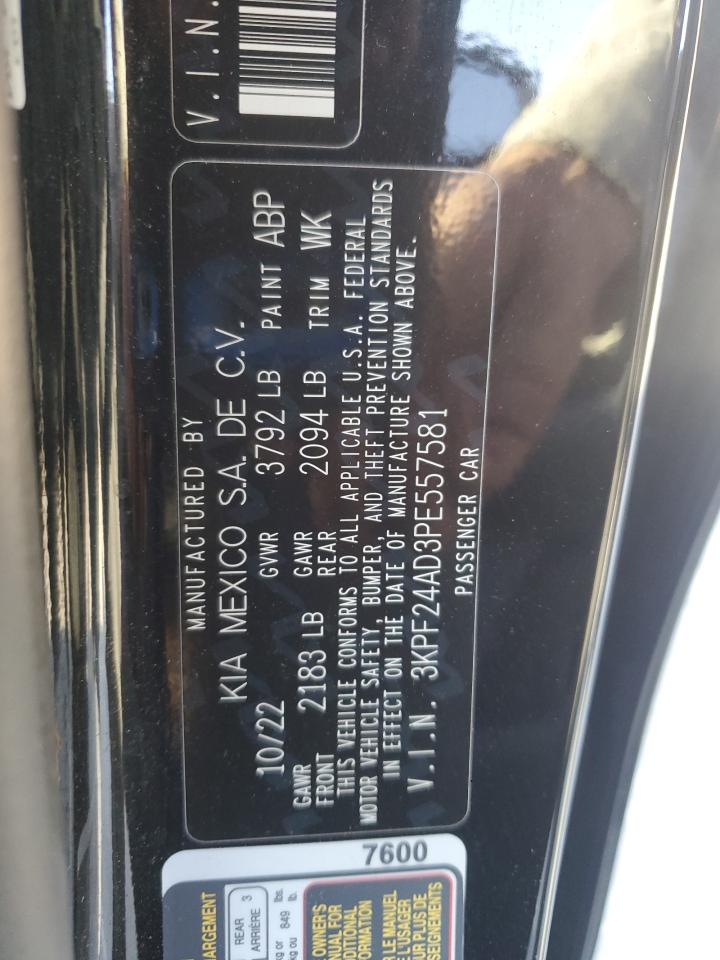 2023 Kia Forte Lx VIN: 3KPF24AD3PE557581 Lot: 84379935
