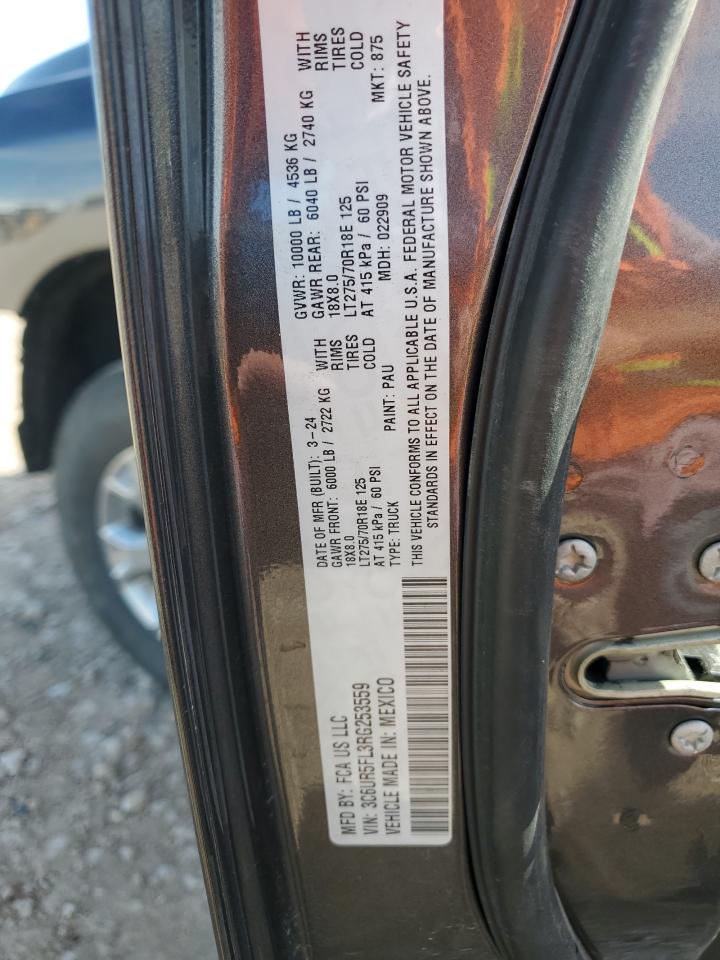 2024 Ram 2500 Laramie VIN: 3C6UR5FL3RG253559 Lot: 81786725