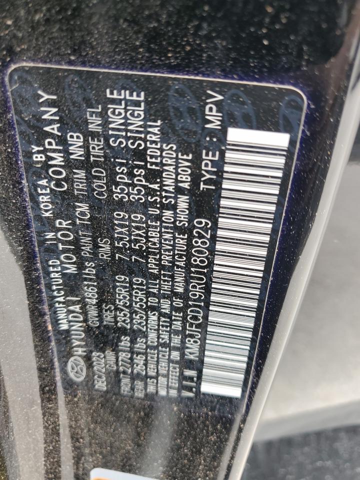 2024 Hyundai Tucson N Line VIN: KM8JFCD19RU180829 Lot: 80834695