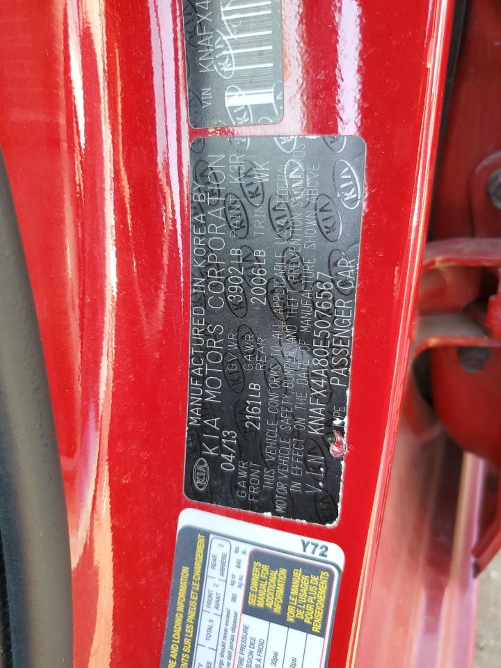 2014 Kia Forte Ex VIN: KNAFX4A80E5076567 Lot: 84399705