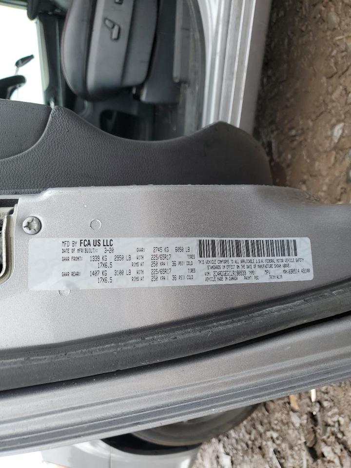 2020 Dodge Grand Caravan Crew VIN: 2C4RDGEG1LR198933 Lot: 81607945