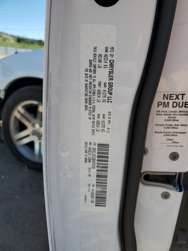 2011 Dodge Charger VIN: 2B3CL3CG3BH576762 Lot: 80189155