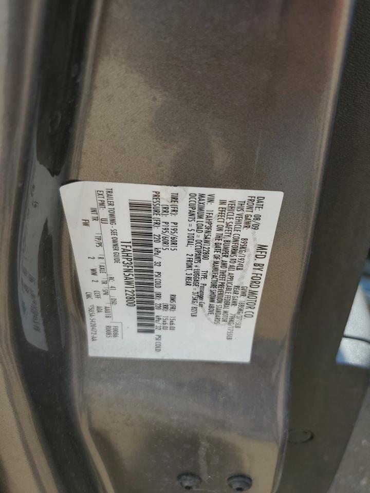 2010 Ford Focus Se VIN: 1FAHP3FN5AW122800 Lot: 80573975