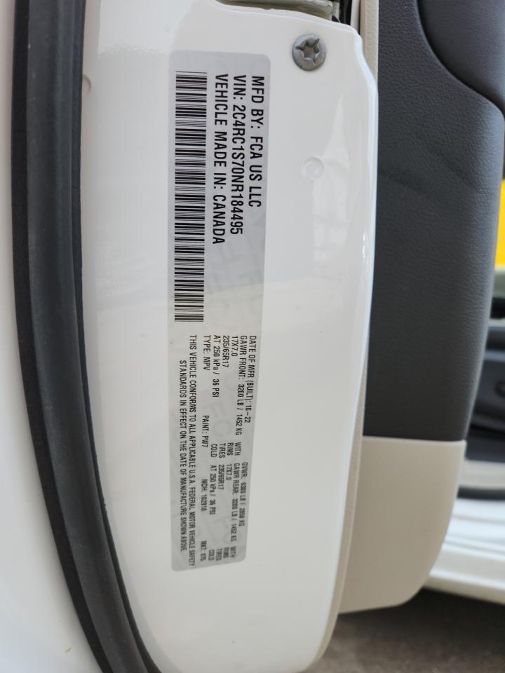 2022 Chrysler Pacifica Hybrid Limited VIN: 2C4RC1S70NR184495 Lot: 83800815