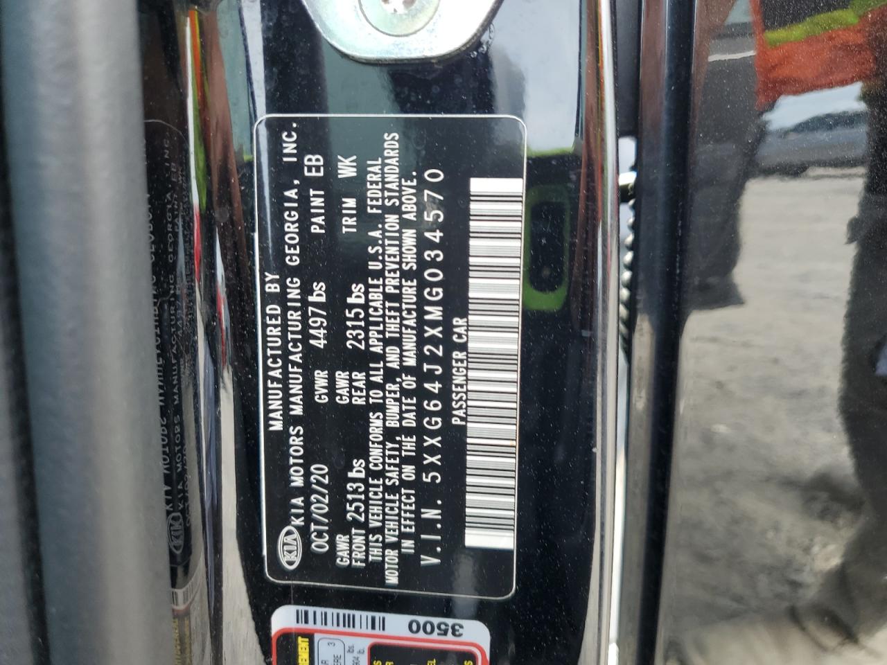 2021 Kia K5 Gt Line VIN: 5XXG64J2XMG034570 Lot: 84369805