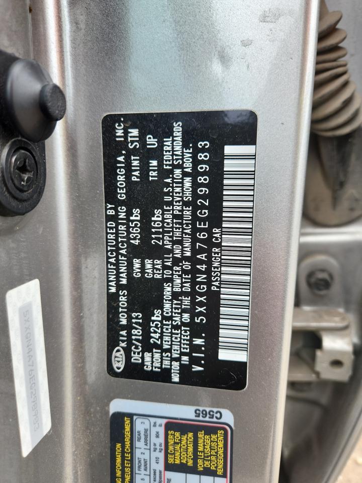 2014 Kia Optima Ex VIN: 5XXGN4A76EG298983 Lot: 81666245