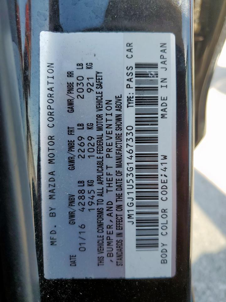 2016 Mazda 6 Sport VIN: JM1GJ1U53G1467330 Lot: 84458975