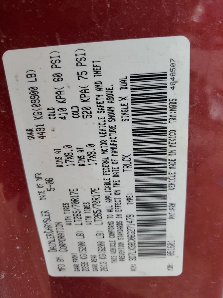 2006 Dodge Ram 3500 St VIN: 3D7LX38C06G271479 Lot: 89825425