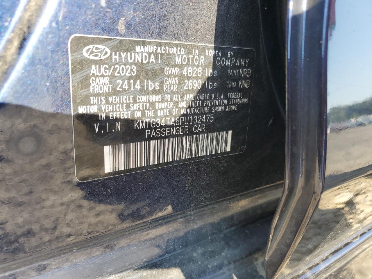 2023 Genesis G70 Base VIN: KMTG34TA6PU132475 Lot: 80968535