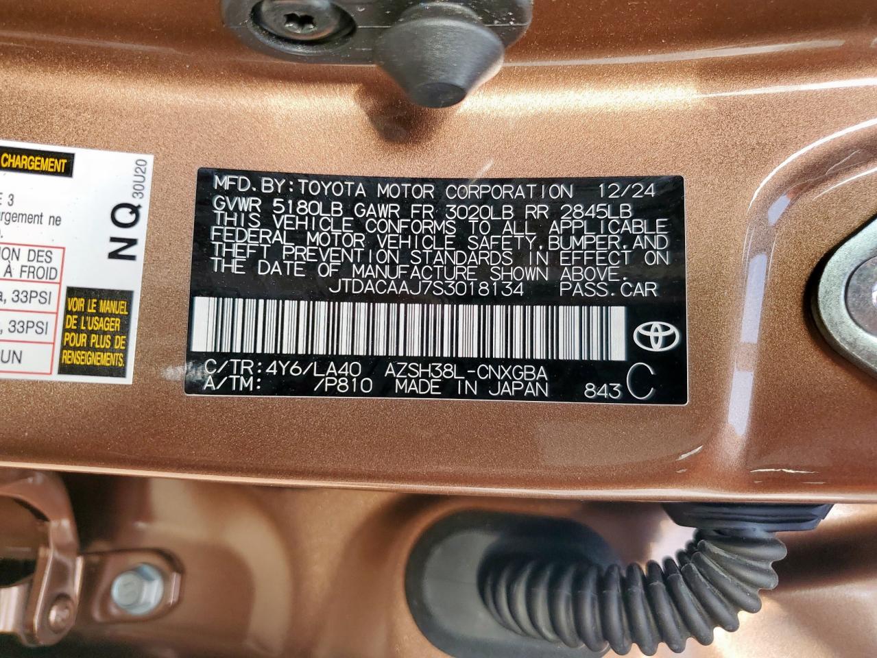 2025 Toyota Crown Signia Xle VIN: JTDACAAJ7S3018134 Lot: 84009385