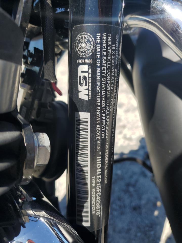 2015 Harley-Davidson Xl883 Iron 883 VIN: 1HD4LE215FC425070 Lot: 71064275