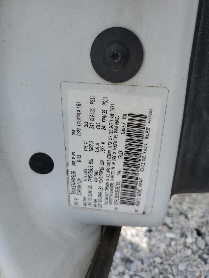 2003 Dodge Dakota Quad Sport VIN: 1D7HL38X93S351601 Lot: 72060555