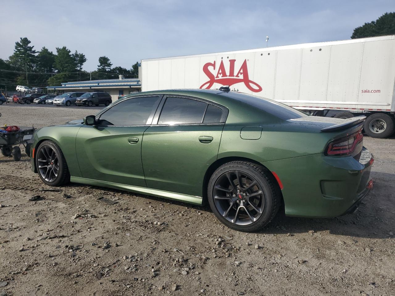2020 Dodge Charger Scat Pack green null gas 2C3CDXGJ5LH177320 photo #3