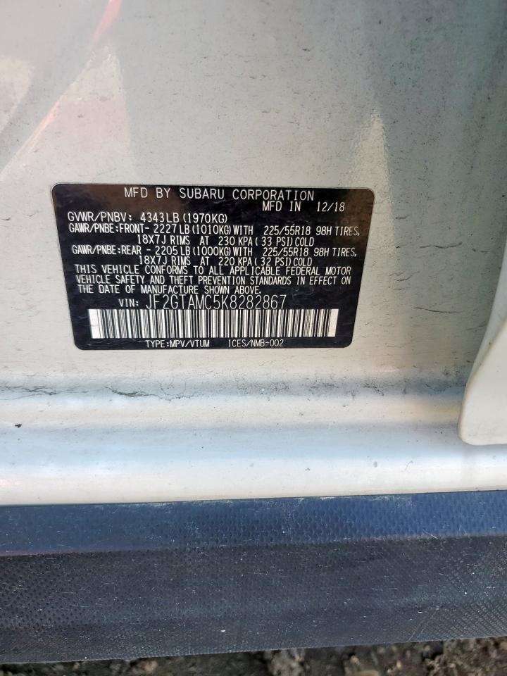 2019 Subaru Crosstrek Limited VIN: JF2GTAMC5K8282867 Lot: 81642175