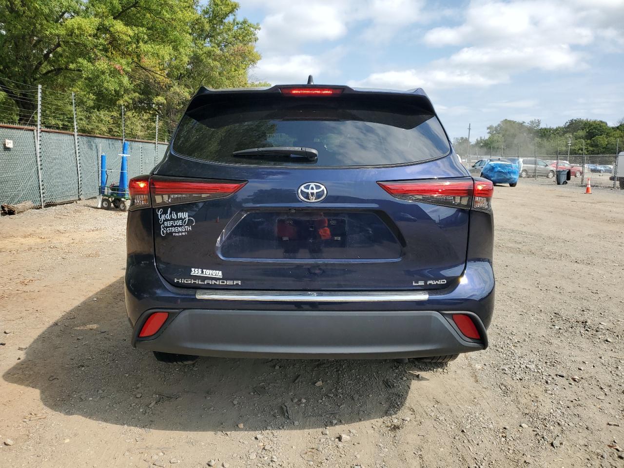 2022 Toyota Highlander L VIN: 5TDBZRBH1NS192796 Lot: 81601415