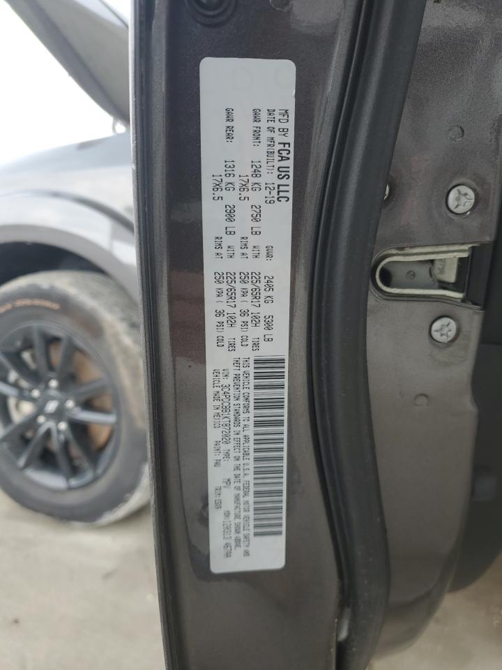 2019 Dodge Journey Se VIN: 3C4PDCBB1KT872020 Lot: 80449295