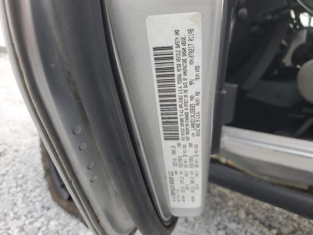 2010 Jeep Wrangler Sport VIN: 1J4AA2D11AL228325 Lot: 81371665