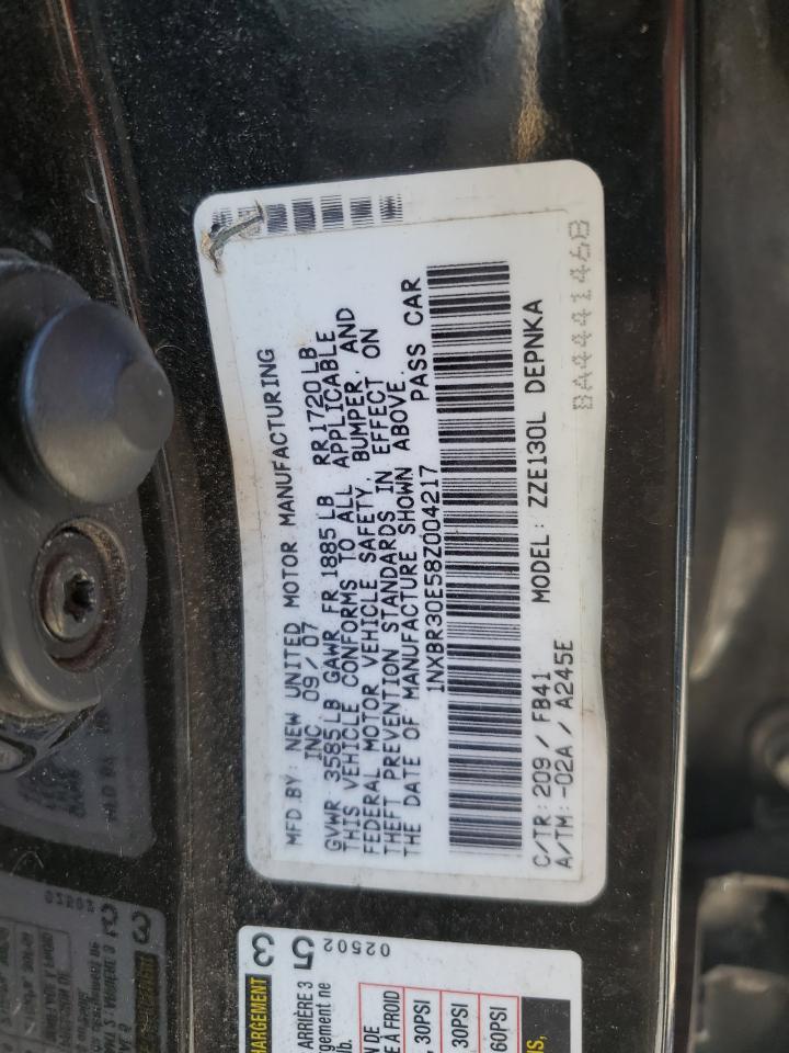 2008 Toyota Corolla Ce VIN: 1NXBR30E58Z004217 Lot: 81036025